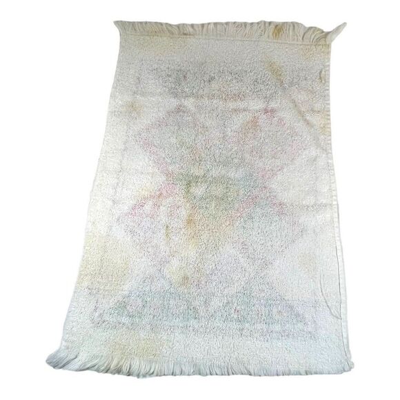 Vintage MCM Christmas Tree Kitchen Hand Dish Towel Candy Cane 23”X15 Peppermint - Picture 3 of 8